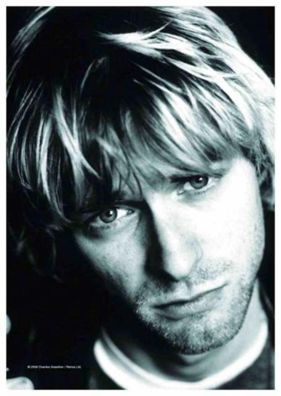 Kurt Cobain Portrait Poster Flag