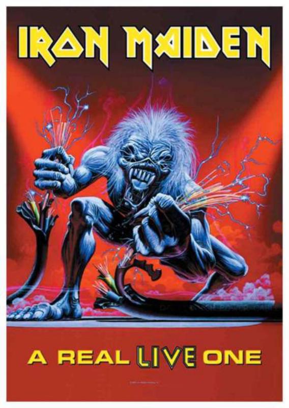Iron Maiden A Real Live One Posterfahne