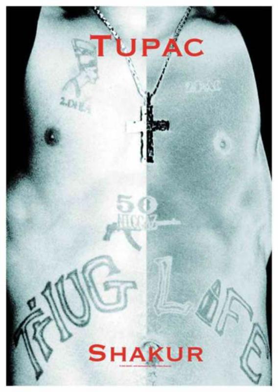 2PAC Thug Life Posterfahne