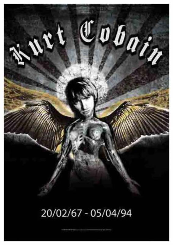 Kurt Cobain Kurt Cobain R.I.P. Posterfahne