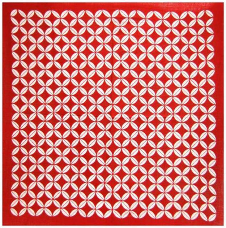 Bandana Head Wrap Scarf Red Vintage Design