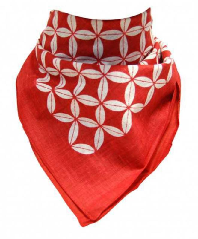 Bandana Head Wrap Scarf Red Vintage Design