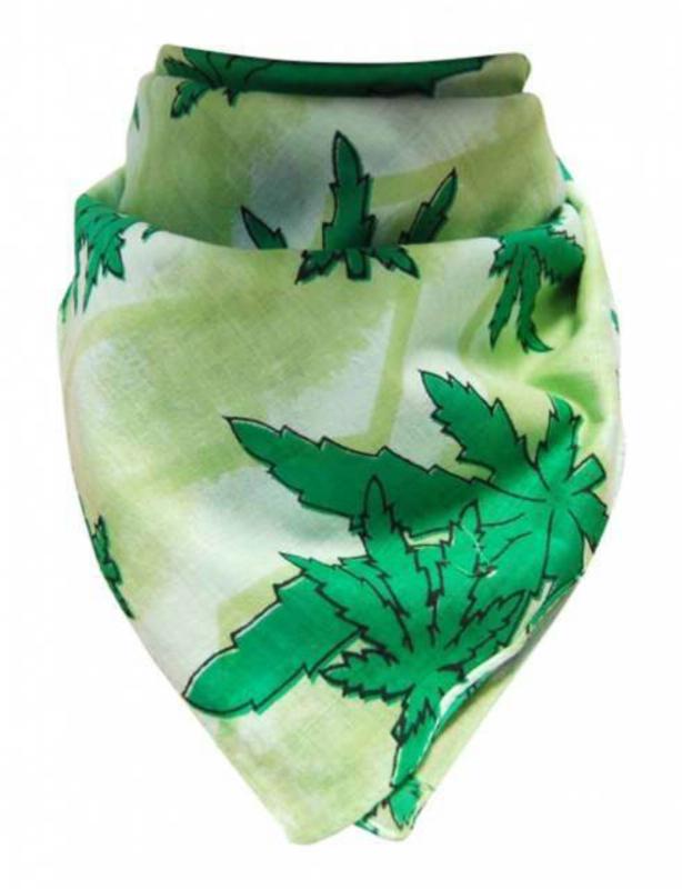 Bandana Scarf Mini Cannabis Leaf