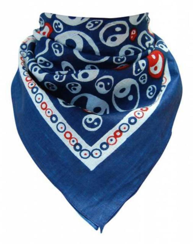 Bandana Halstuch Blaue Yin Yang