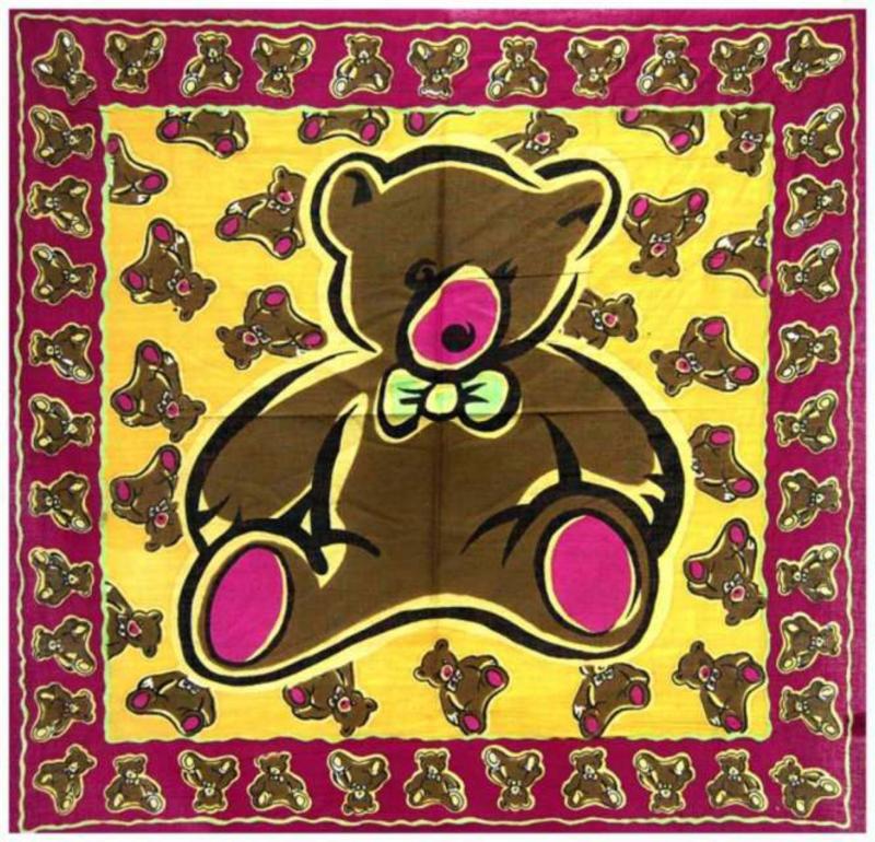 Bandana Halstuch Rosa Teddybär