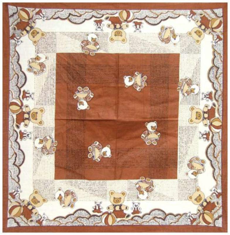 Bandana Head Wrap Scarf Teddy Family