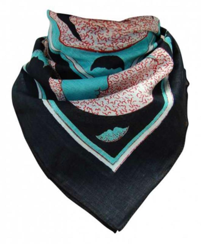 Bandana Head Wrap Scarf Sleepy Moon