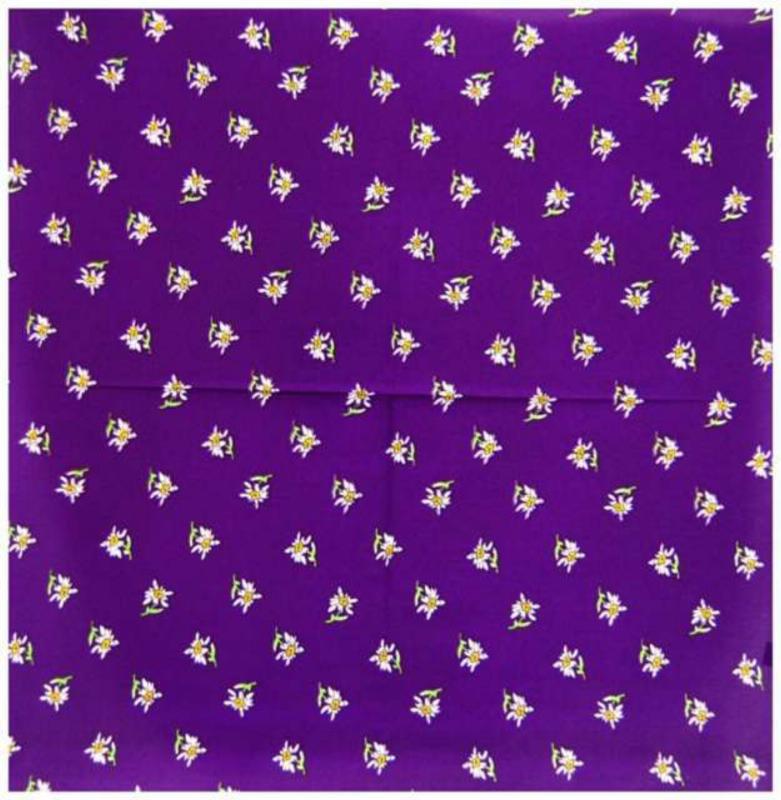 Bandana Head Wrap Scarf Edelweiss Purple