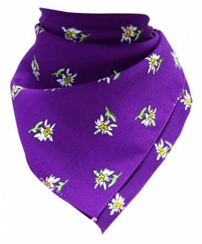 Bandana Head Wrap Scarf Edelweiss Purple