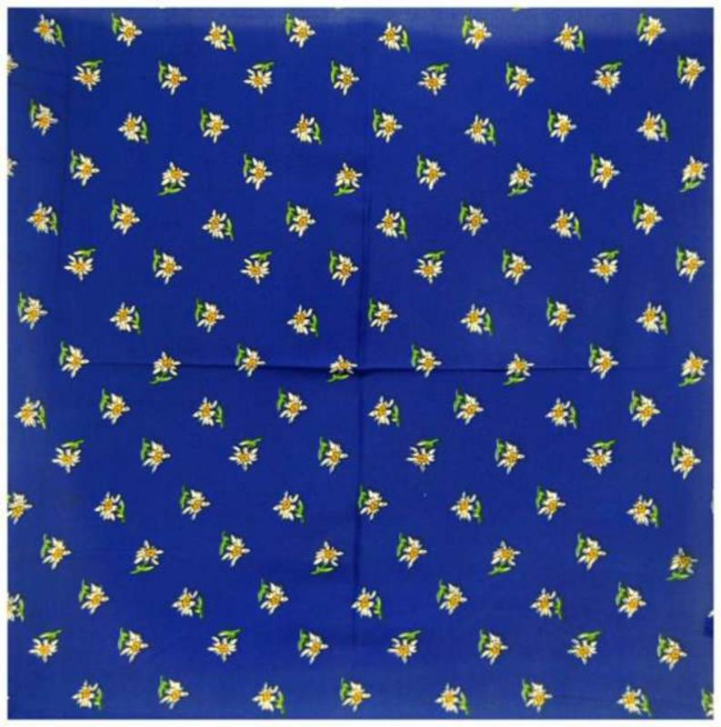 Bandana Head Wrap Scarf Edelweiss Blue