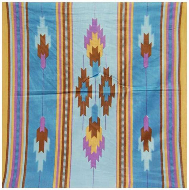 Bandana Scarf Red Indian Pattern Blue
