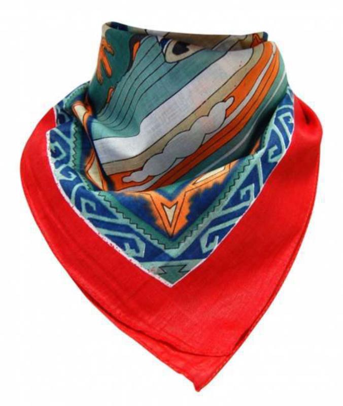 Bandana Scarf Red Indian Clay Jug