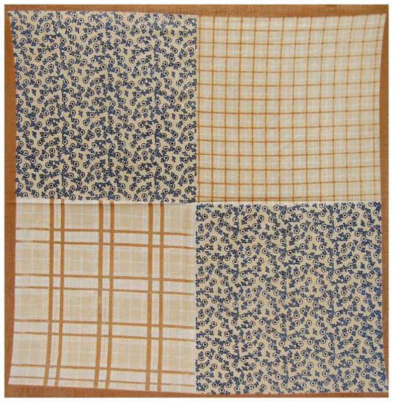 Bandana Scarf Brown Check Design