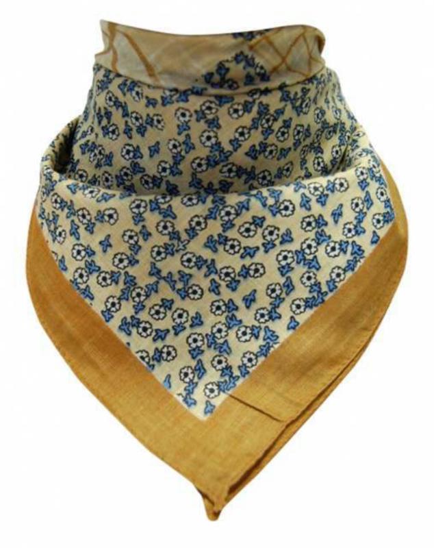 Bandana Scarf Brown Check Design