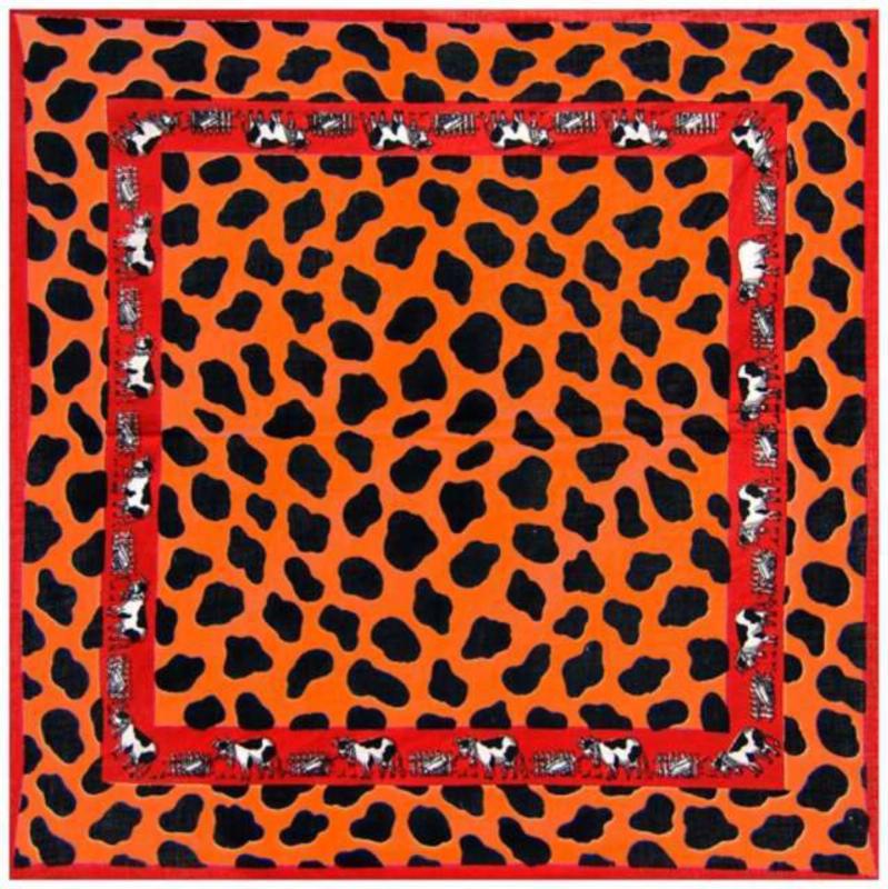 Bandana Scarf Cow Pattern