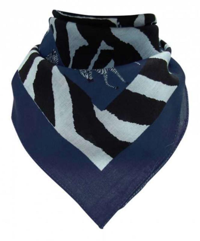 Bandana Head Wrap Scarf Dark Zebra Design