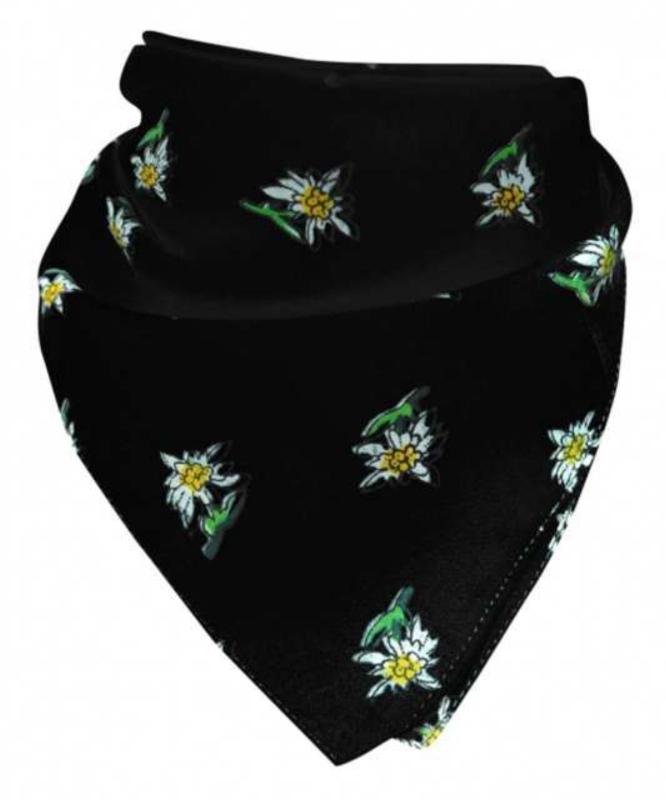 Bandana Head Wrap Scarf Edelweiss Black