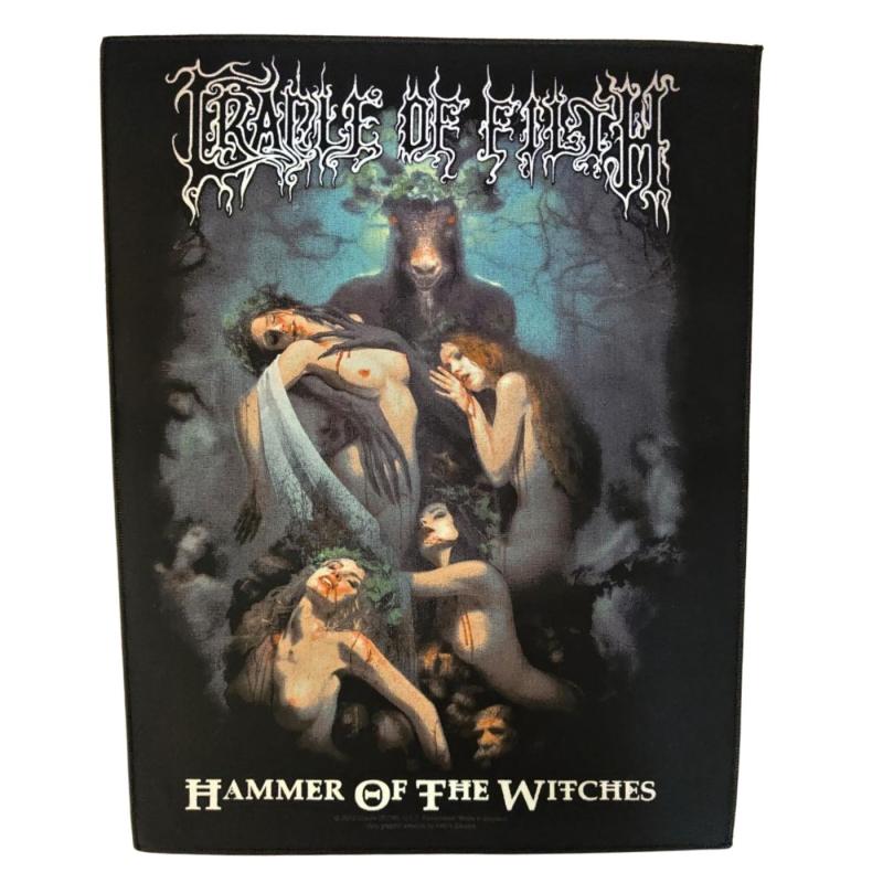 Cradle of Filth Hammer of the Witches back patch with band and album design