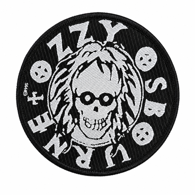 Ozzy Osbourne Skull Patch with skull design