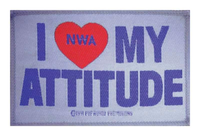 I Love My Attitude Aufnäher Patch