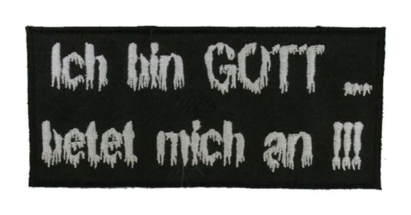 Ich Bin Gott Aufnäher Patch
