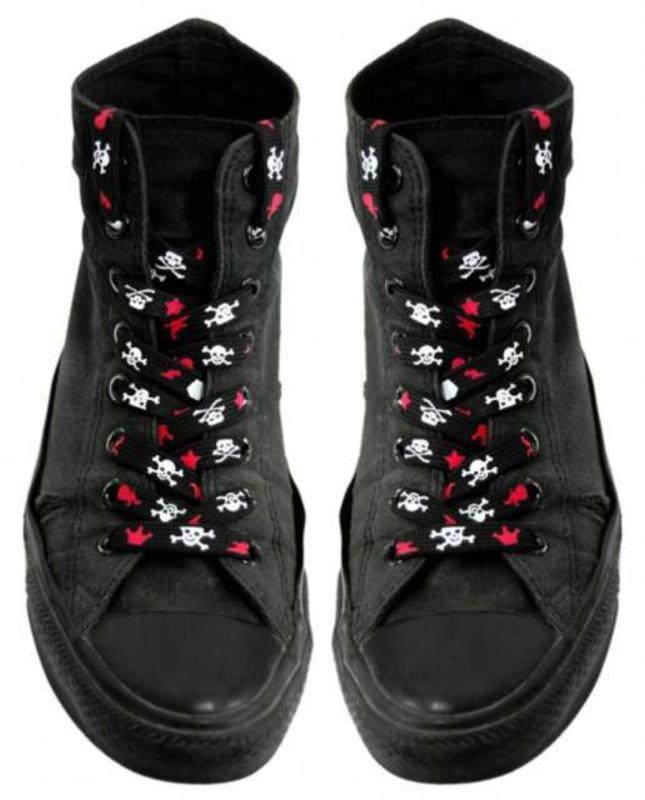 Schnürsenkel Totenköpfe & Symbole