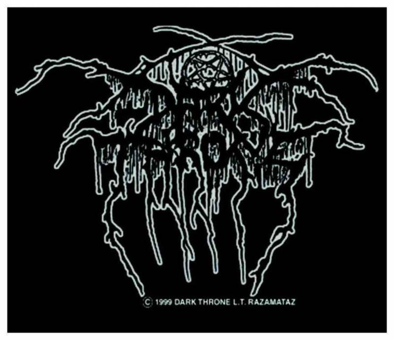 Patch Darkthrone Lurex Logo Aufnäher