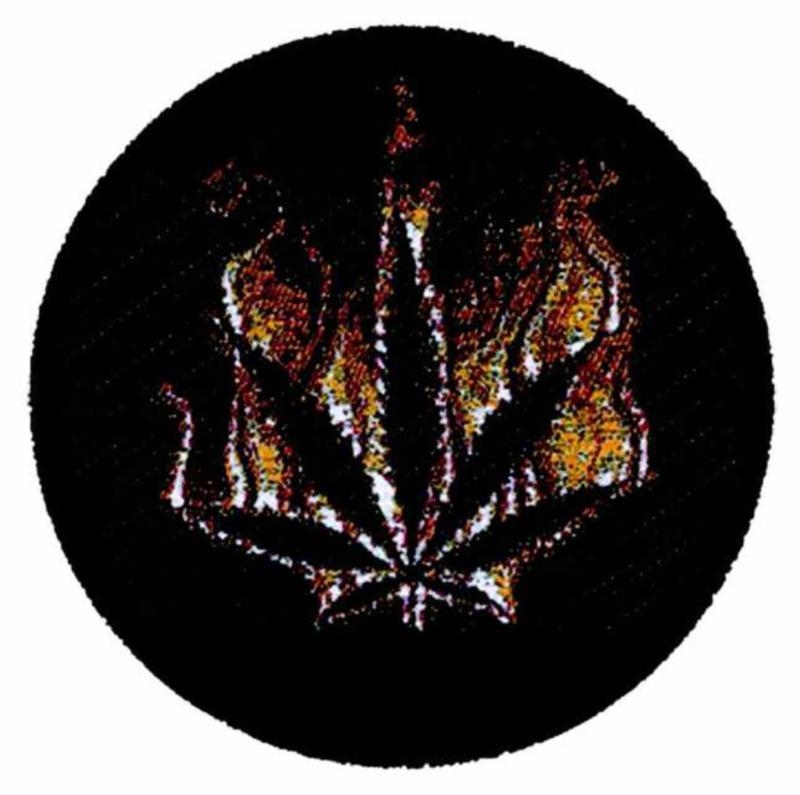Patch Burning Leaf Aufnäher