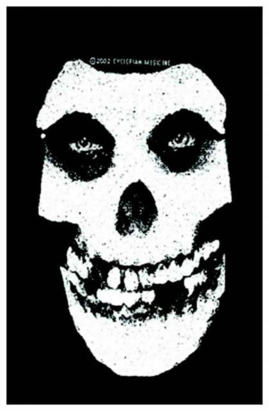 Patch Misfits White Skull Aufnäher