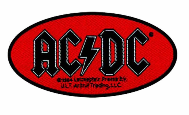 Patch AC/DC Oval Logo Aufnäher