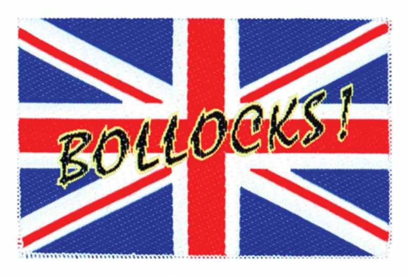 Aufnäher Union Jack Bollocks! Patch