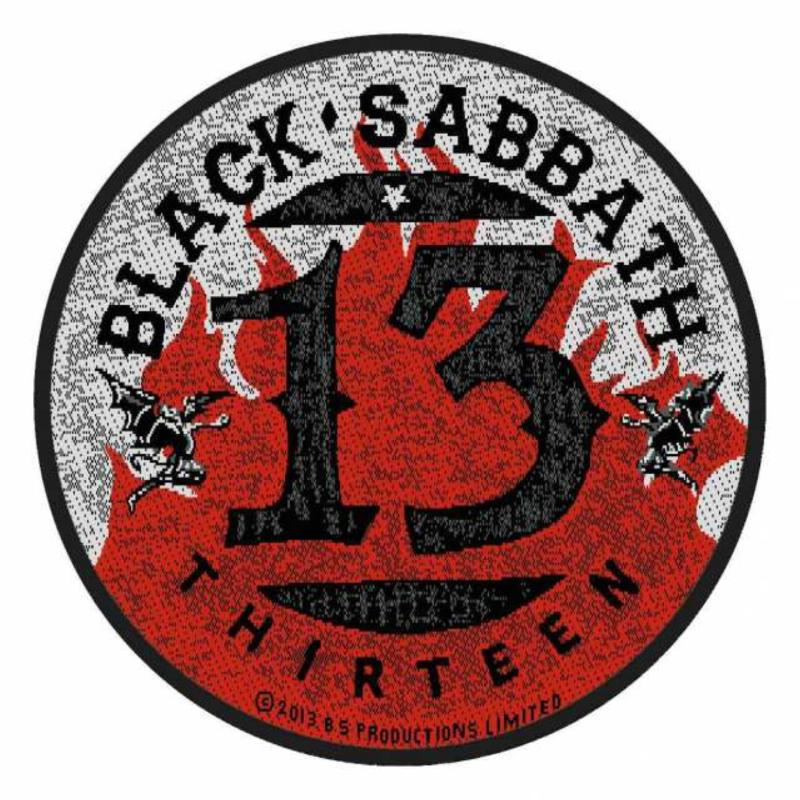 Aufnäher Black Sabbath 13 Flames Circular Patch