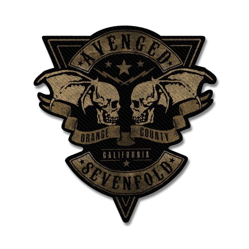 Avenged Sevenfold Patch mit Totenkopf- und Flügeldesign