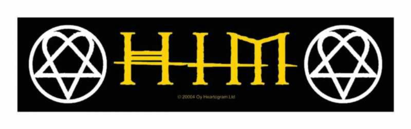 Him Logo Heartagram Super Strip Patch Aufnäher