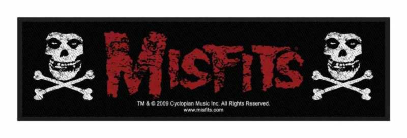 Misfits Cross Bones Super Strip Patch Aufnäher