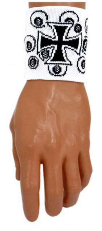 Sweatband White Iron Cross