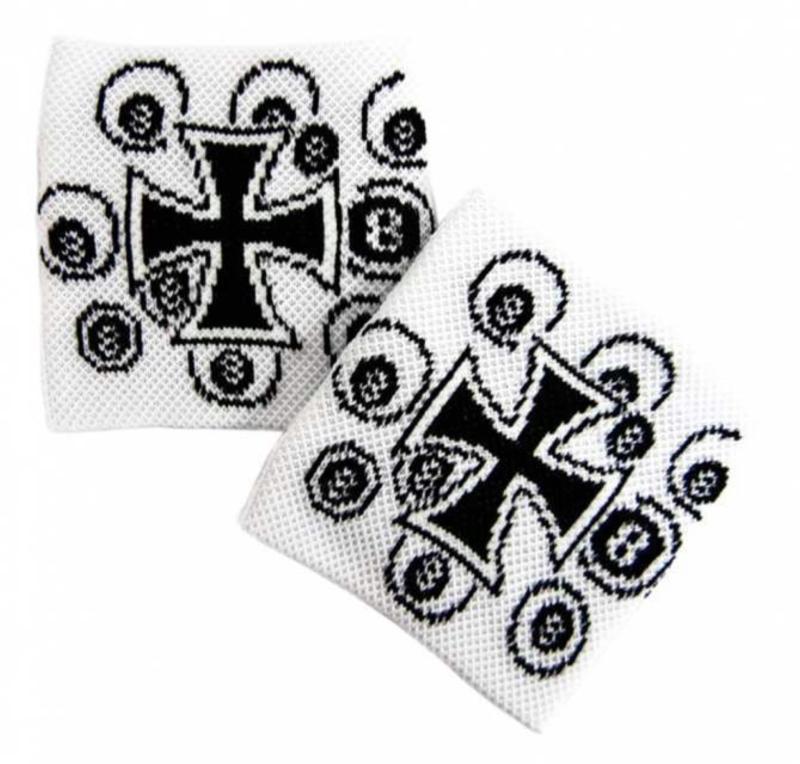 Sweatband White Iron Cross
