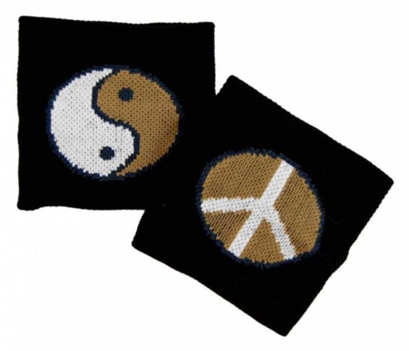 Yin Yang Schweißband Schwarz