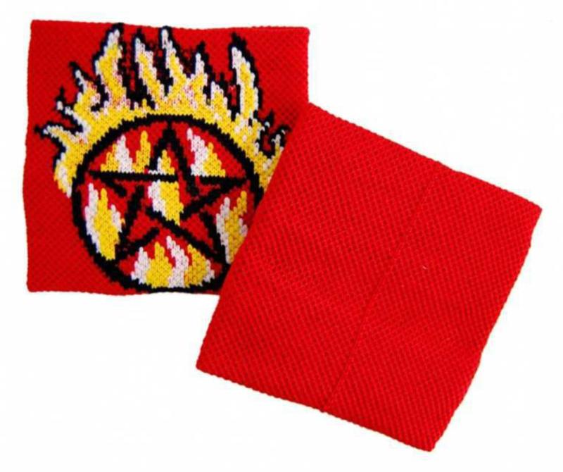 Schweißband Pentagramm Rot