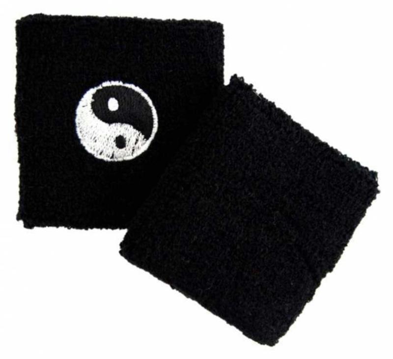Schweißband Yin Yang Schwarz