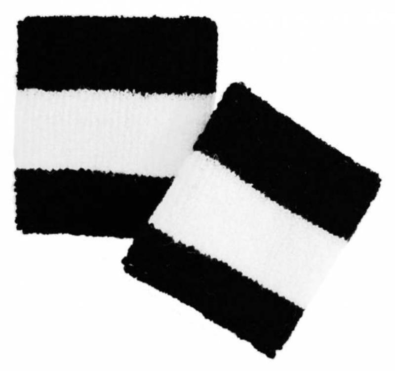 Schweißband Schwarz Weiss