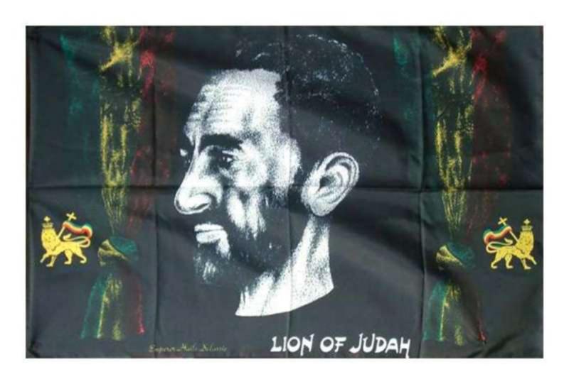Kaiser Haile Selassie  Posterfahne
