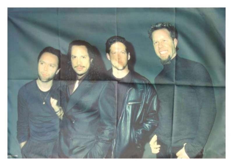 Metallica Vintage Band Foto Posterfahne