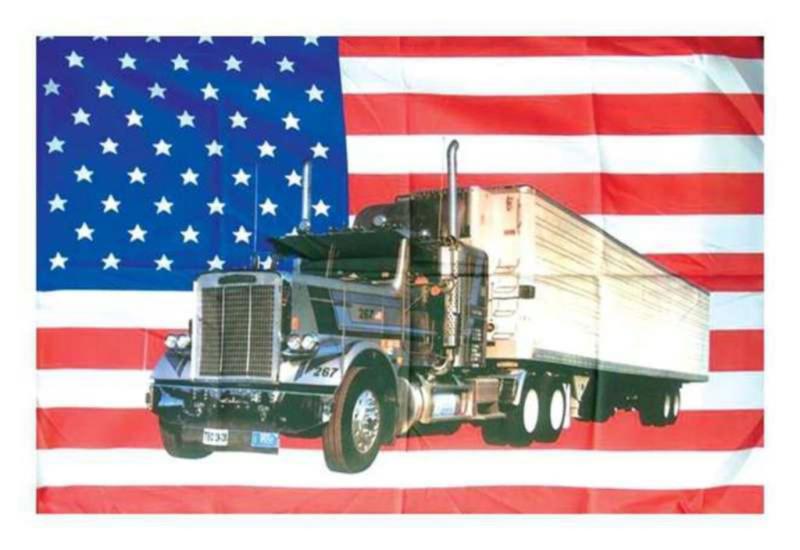 American Truck Poster Flag