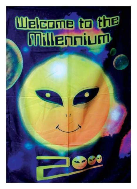 Millennium Aliens 2000 Posterfahne