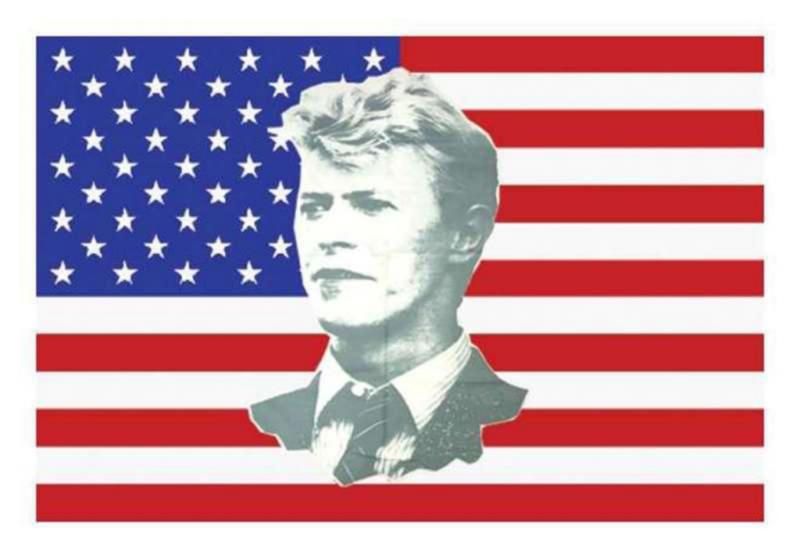 David Bowie USA Posterfahne