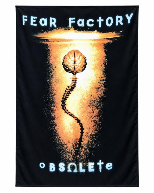 Fear Factory Obsolete Wandfahne mit Industrial-Metal-Albumdesign