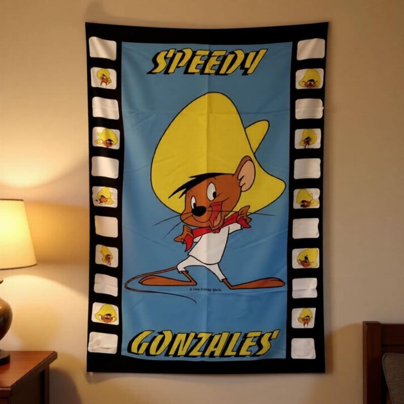 Speedy Gonzales Looney Tunes Posterfahne mit Filmstreifen-Design