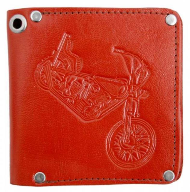 Biker Wallet Red Motorcycle