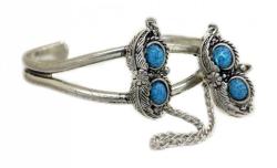 Bracelet Blue With Ring
